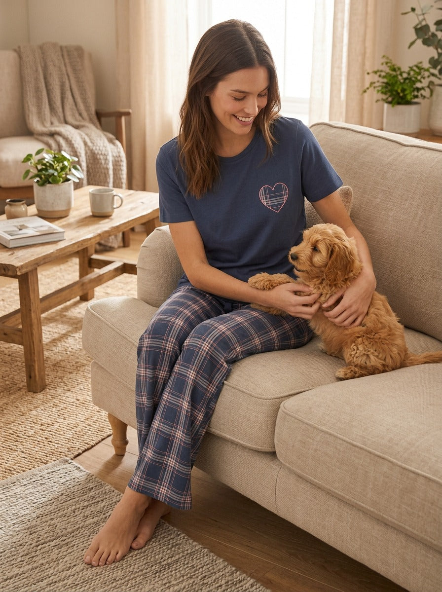 Relax Mode Female Pajamas – Premium Cotton Summer Lounge Set