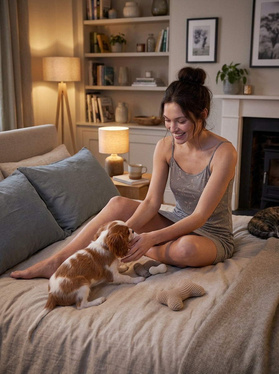 Cozy Dream Cotton Pajamas – Women Summer Lounge Sleepwear