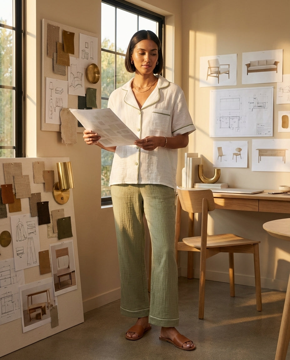 Iris – Female Breathable Linen Summer Pajama